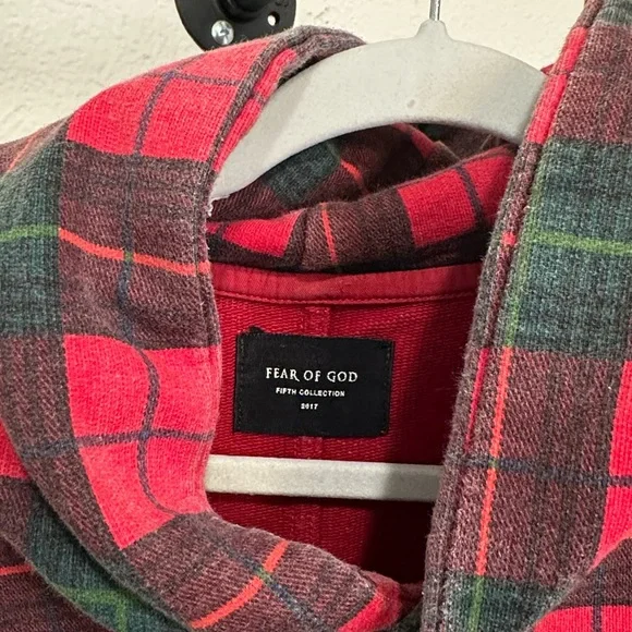 Fear of God Fifth collection Plaid Hooded sweatshirt